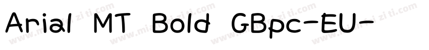 Arial MT Bold GBpc-EU字体转换